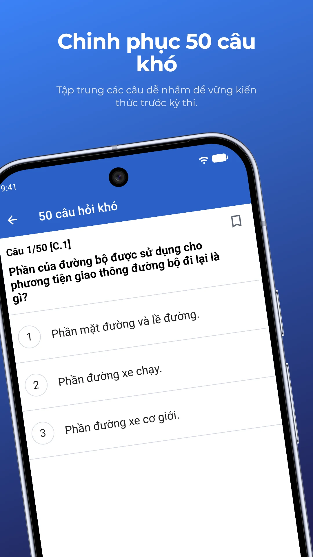 250 Câu Ôn Thi GPLX Xe Máy A1 screenshot